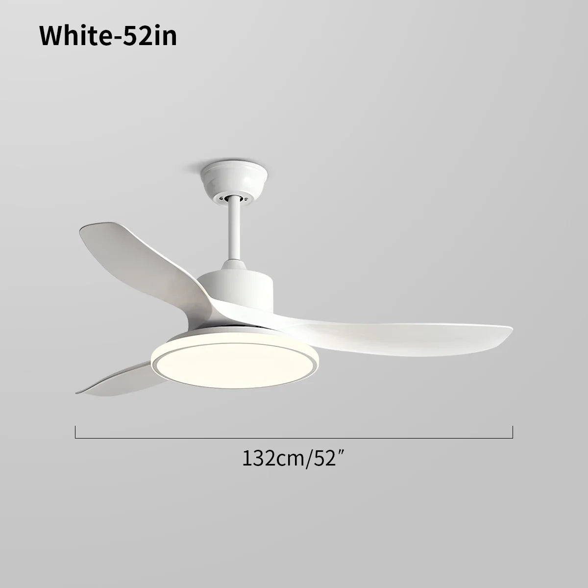 Modern 3 Blade Ceiling Fan with Light