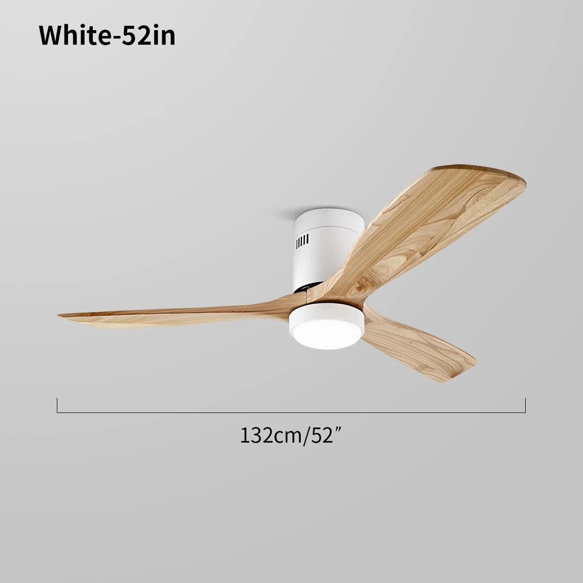 Mid-century Modern Hugger Ceiling Fan Lamp