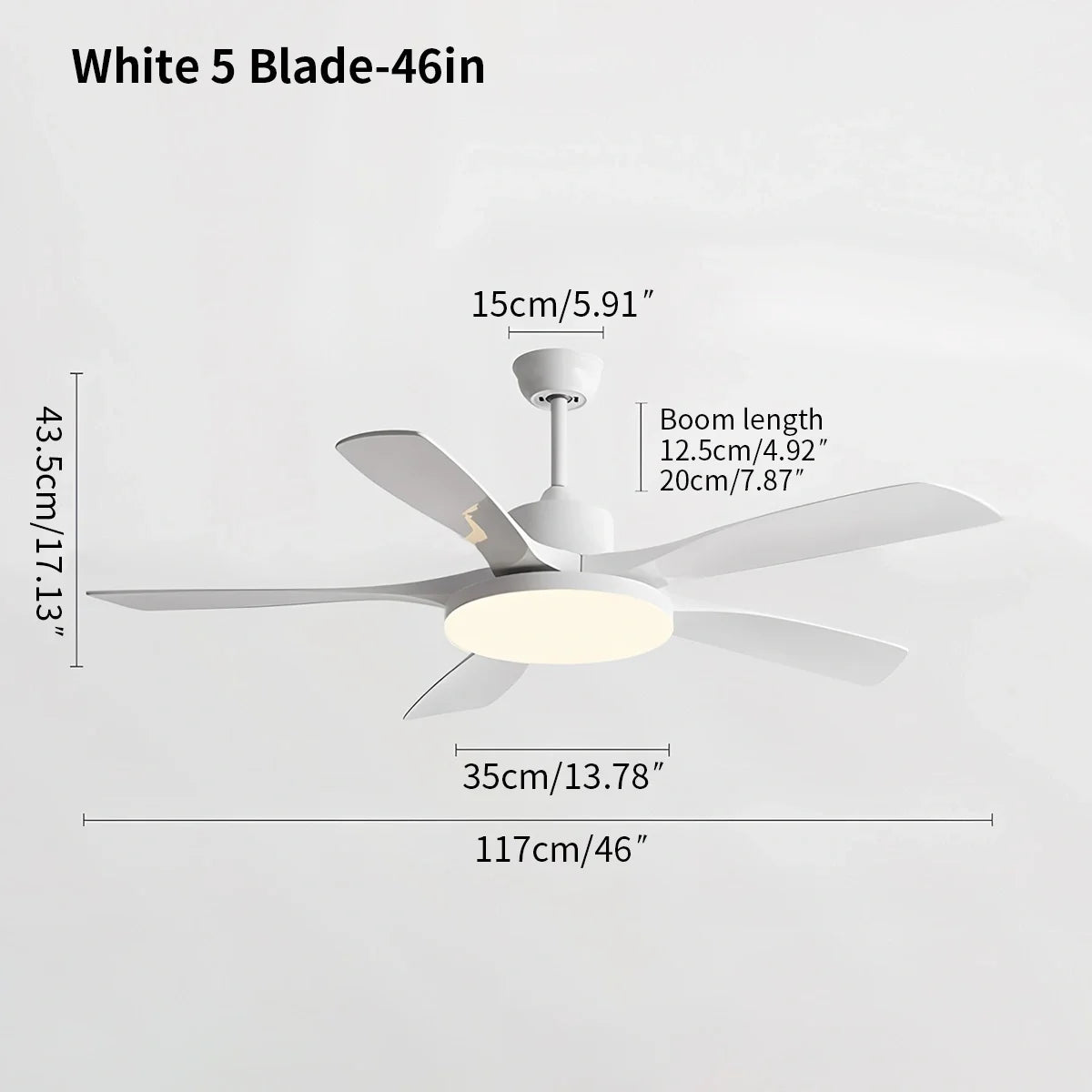 Living Room 6-Leaf Ceiling Fan Light