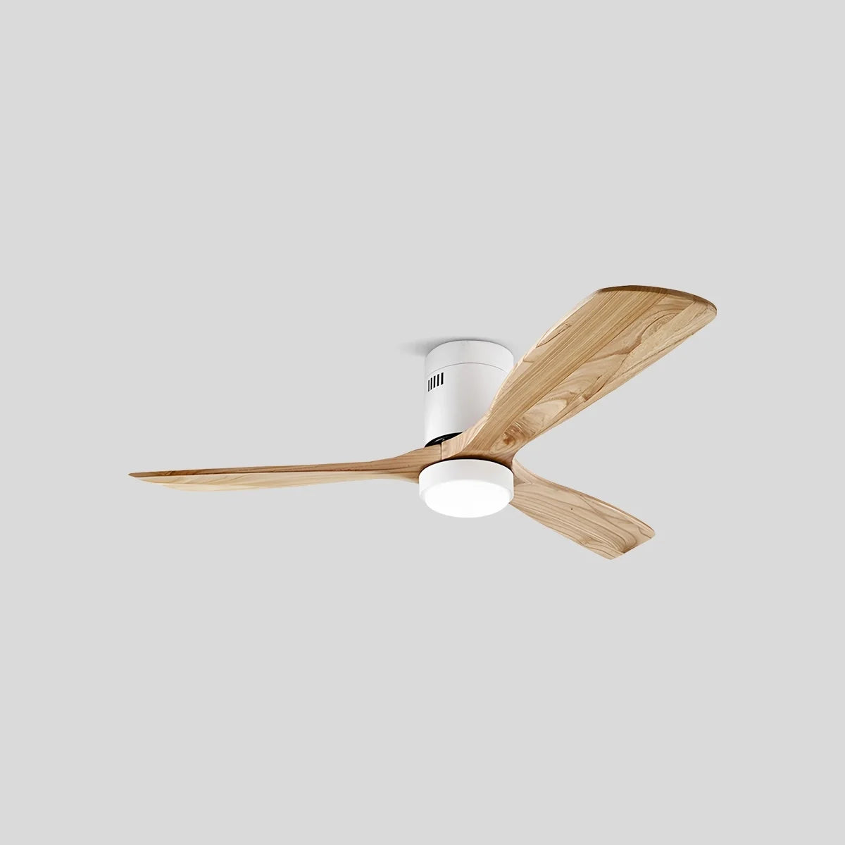 Mid-century Modern Hugger Ceiling Fan Lamp