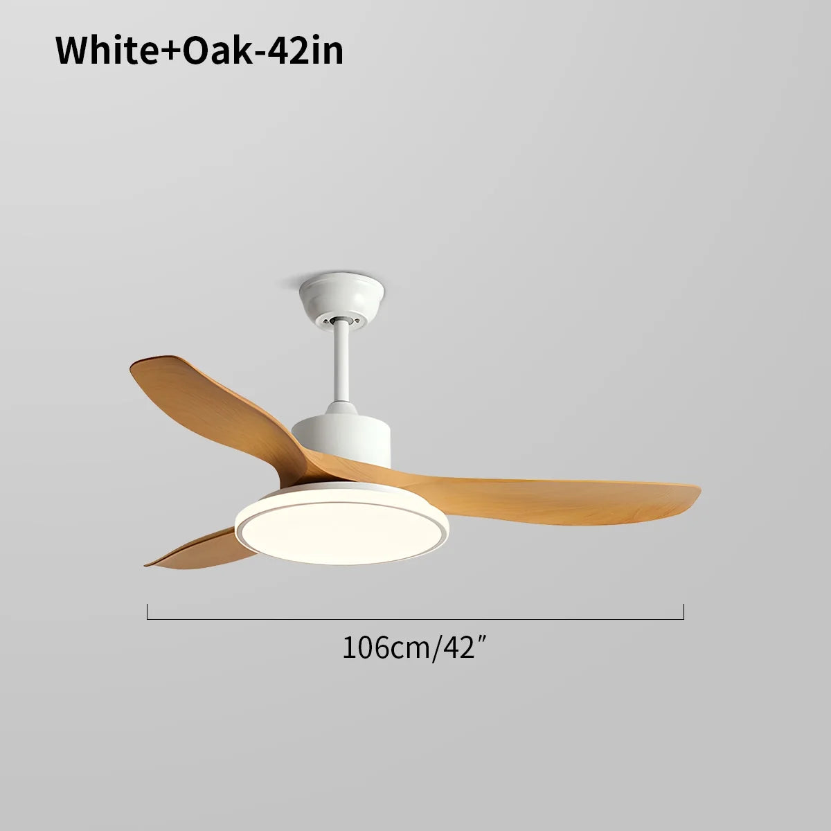 Modern 3 Blade Ceiling Fan with Light