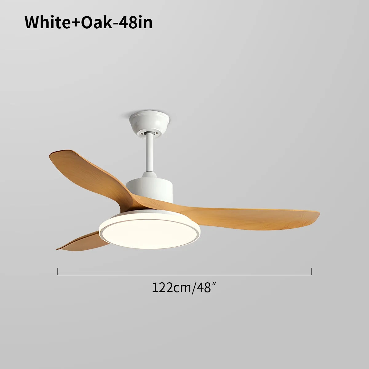 Modern 3 Blade Ceiling Fan with Light