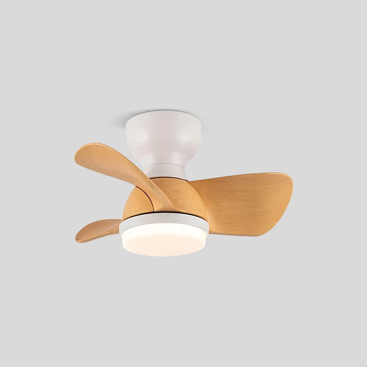 Small Flush Mount Ceiling Fan with Light