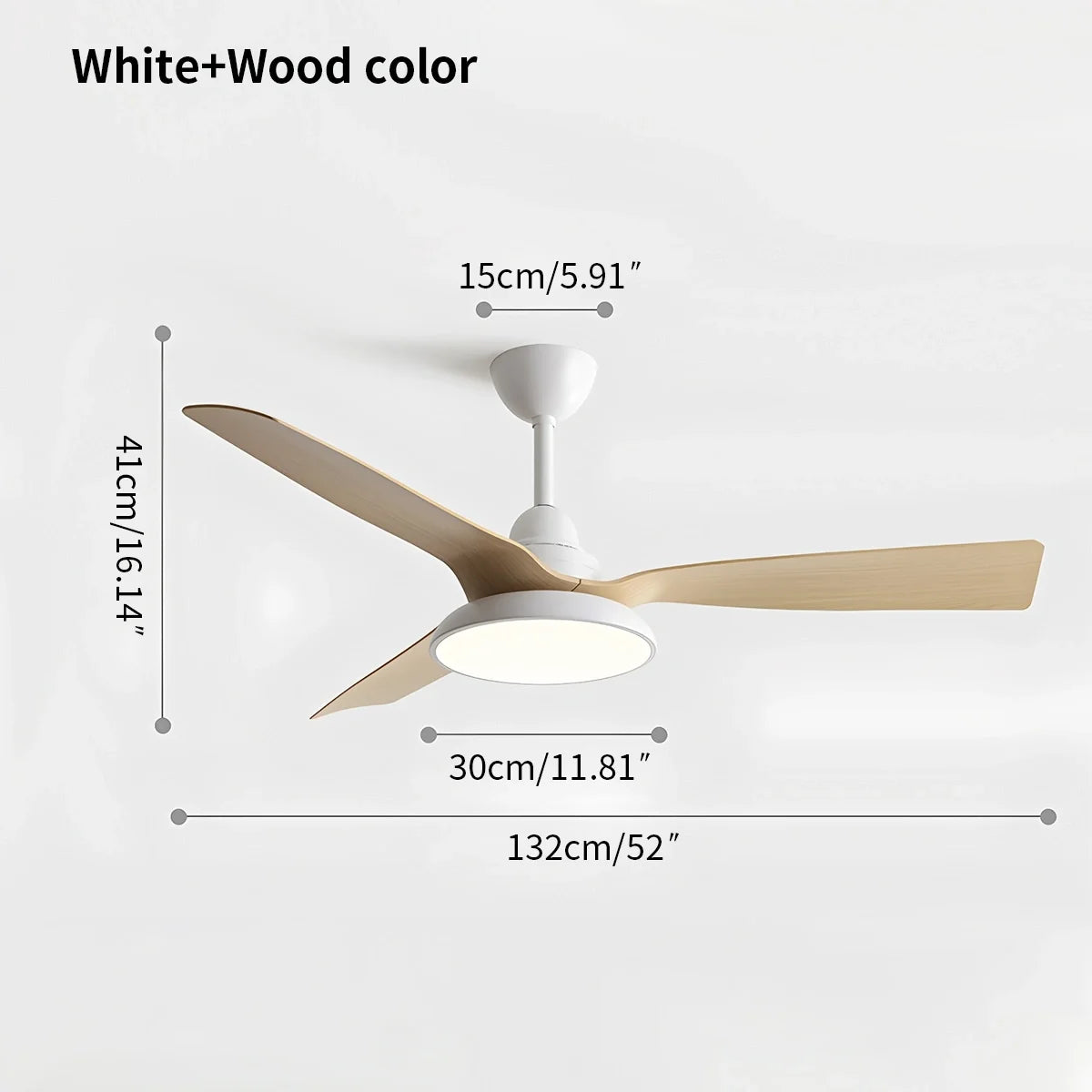 American Retro Ceiling Fan With Light