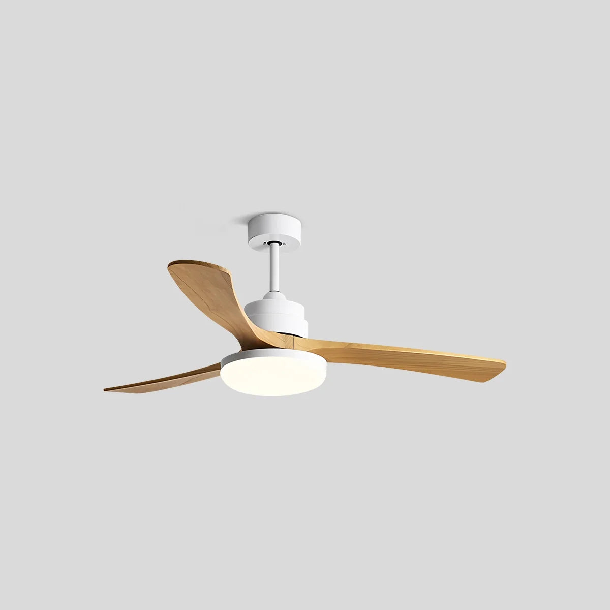 High Wind Wood Ceiling Fan Light