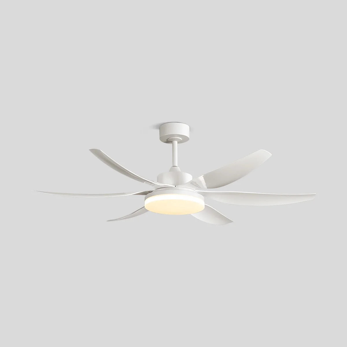 Nordic Style LED 6-Blade Ceiling Fan with Light