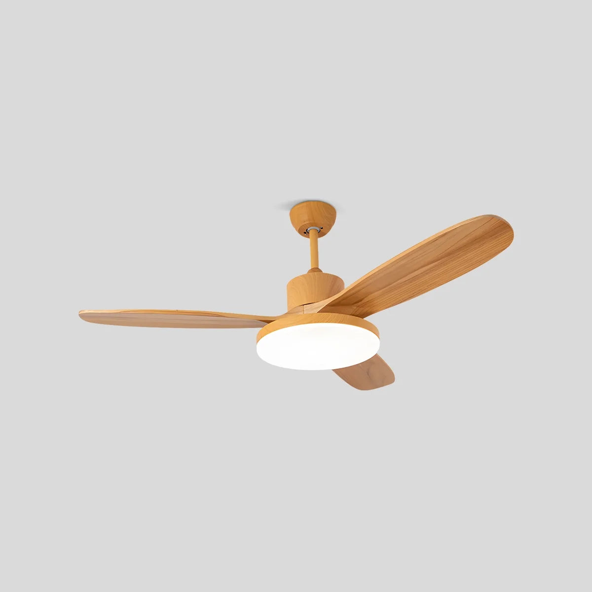 3-Blade Wood Ceiling Fan with Integrated LED Light