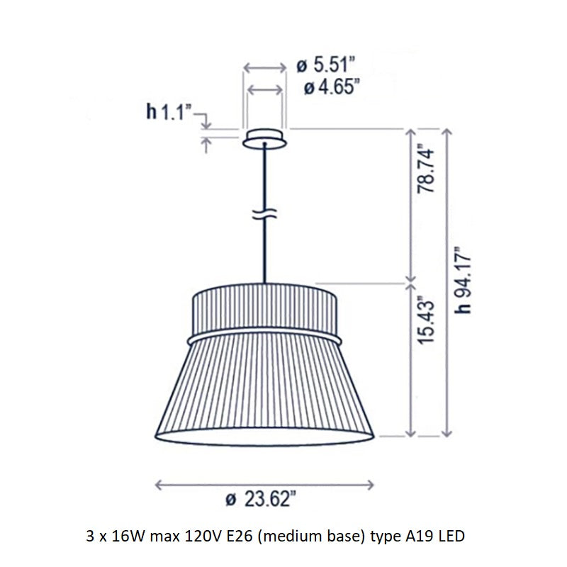 Folie Pendant Light