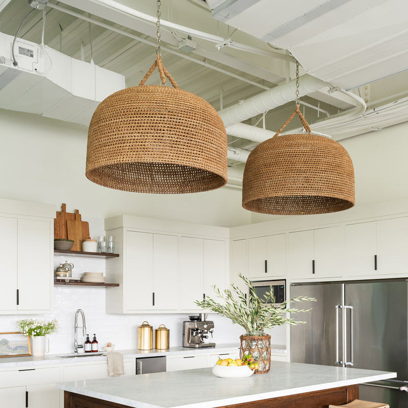 Japanese Wabi-sabi Restaurant Rope Pendant Light