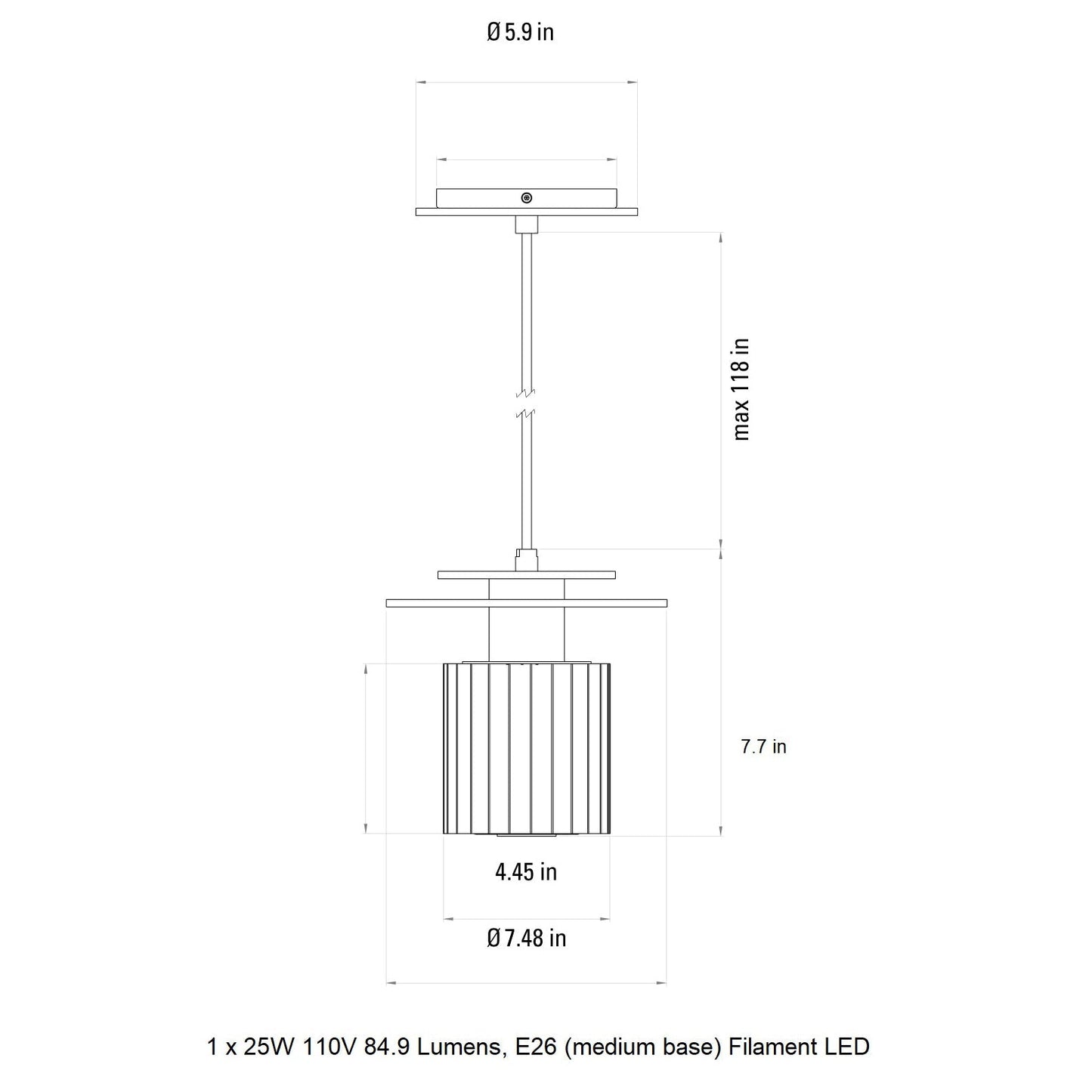 In The Sun Pendant Light