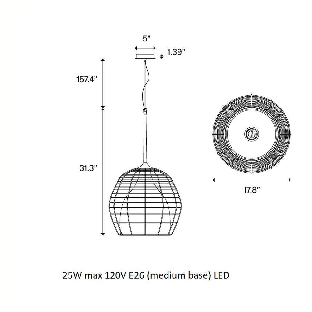 Cage Pendant Light
