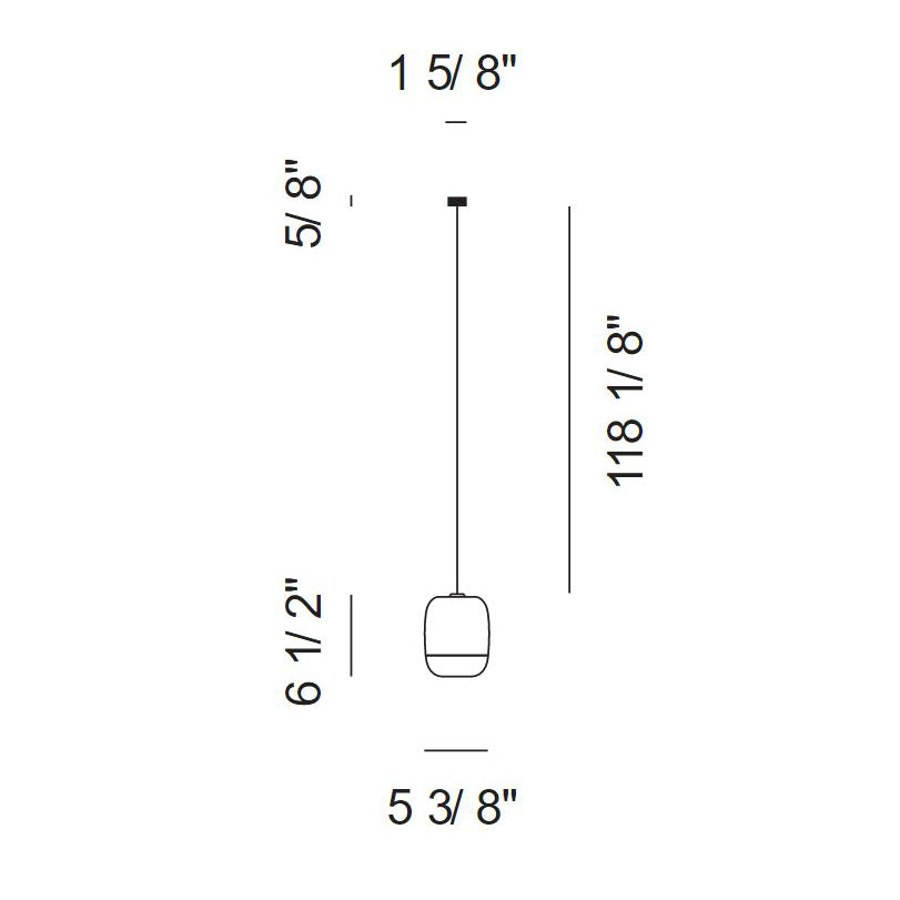 Gong Mini Single Suspension Light