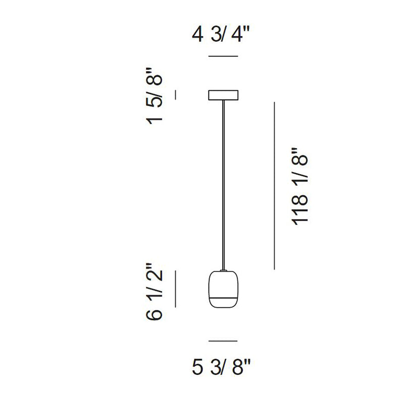 Gong Mini Single Suspension Light
