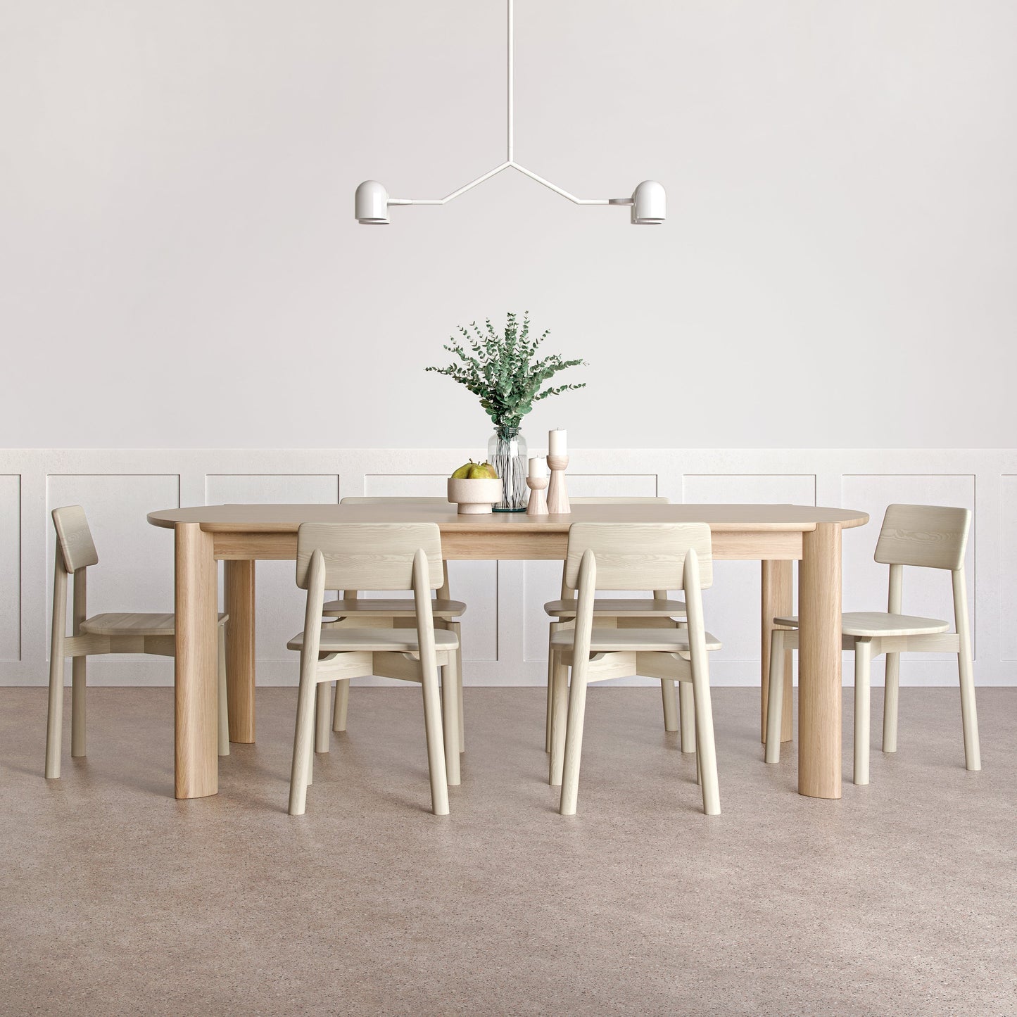 Tandem 4-Head Pendant Light