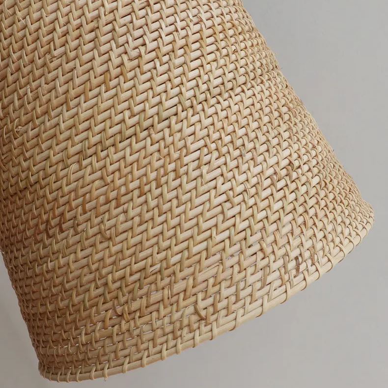 Big Sur Coastal Interior Design  Rattan Pendant Light