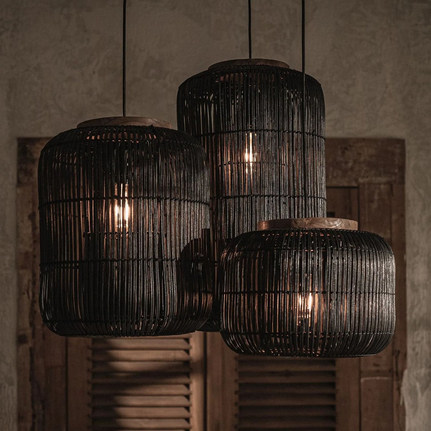 Barrel Hanging Lamp Charcoal