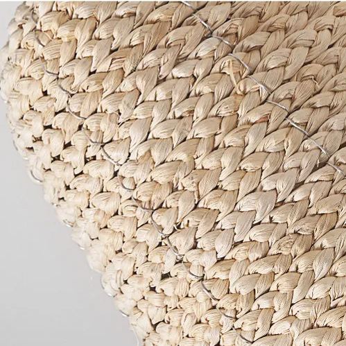 Pastoral style creative raffia straw hanging light shade