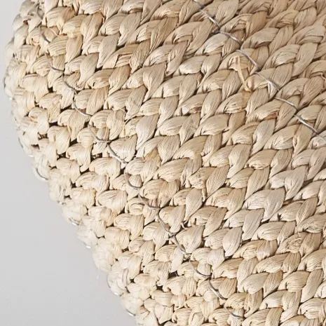 Pastoral style creative raffia straw hanging light shade