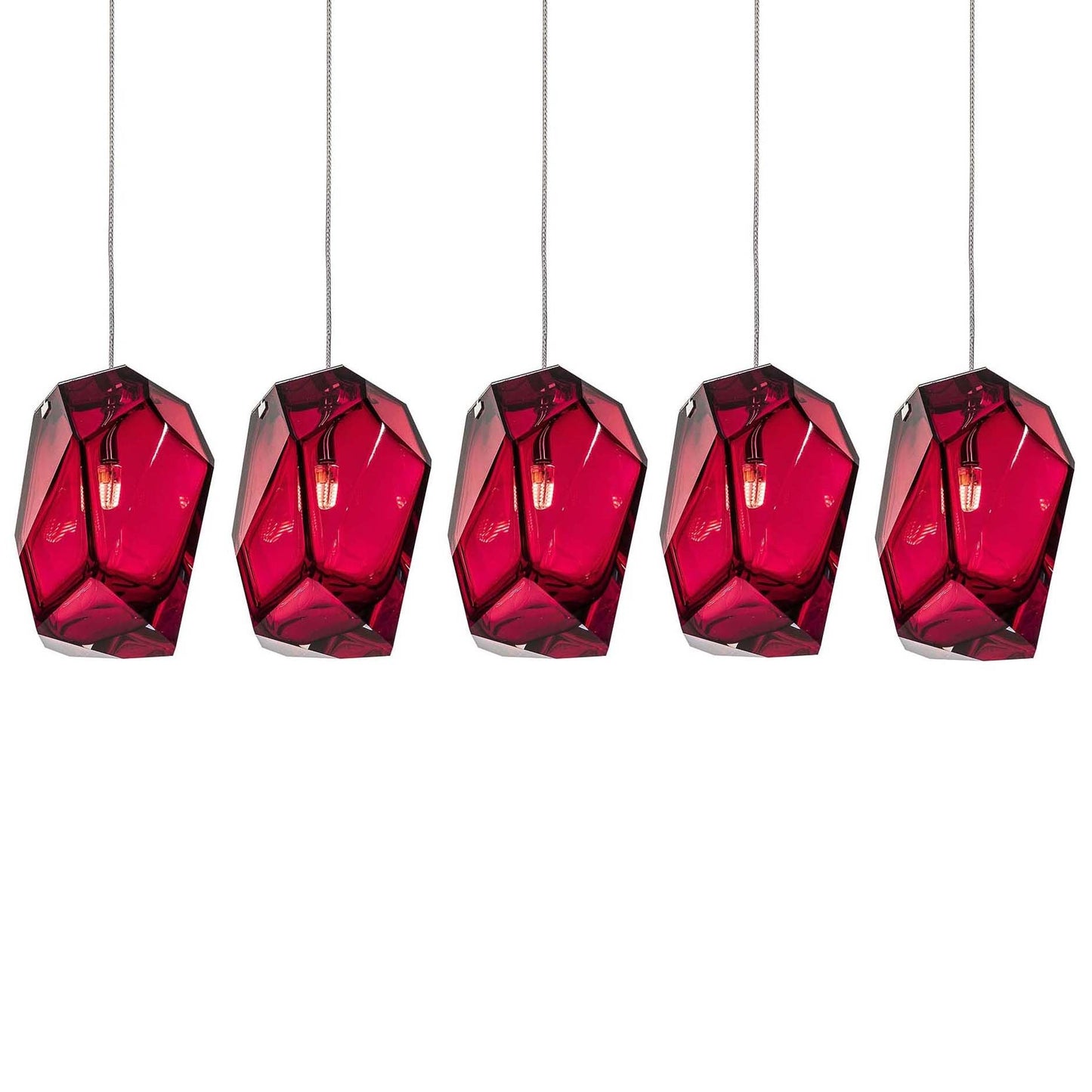 Crystal Rock 5-Light Cluster Pendant Light