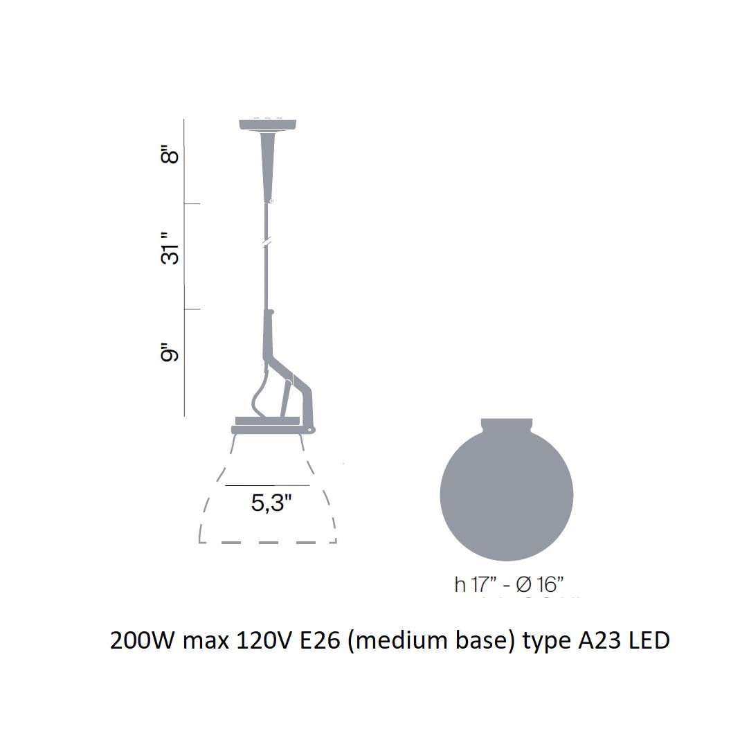 GlassGlass Globe Pendant Light