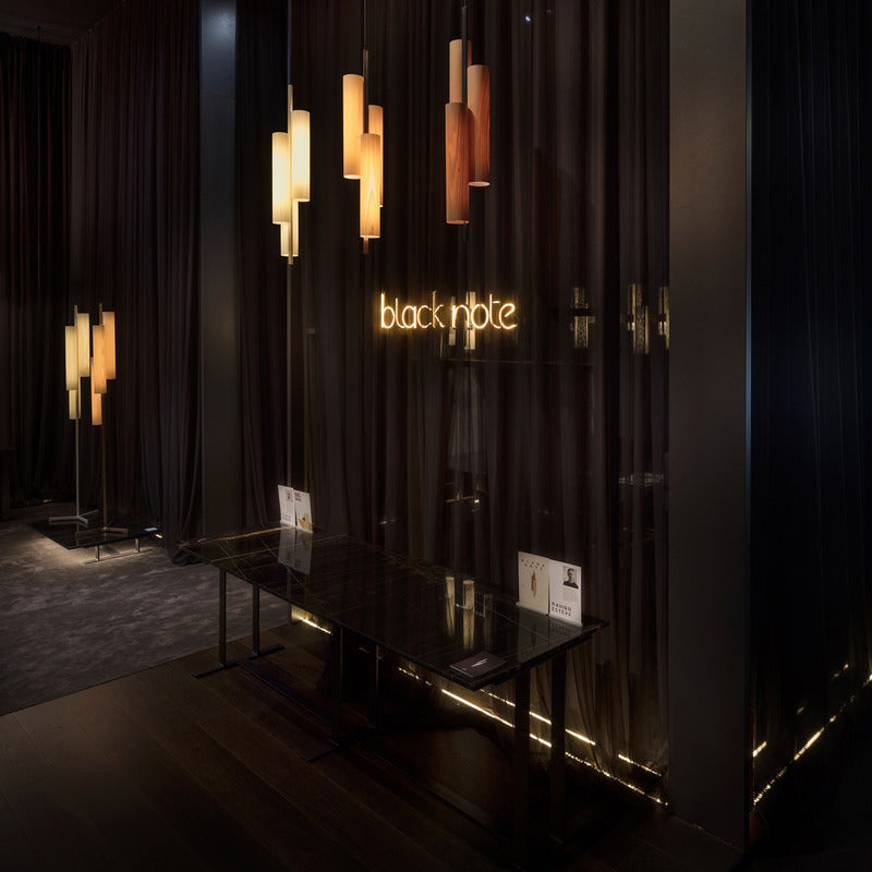 Black Note Triplet Floor Lamp