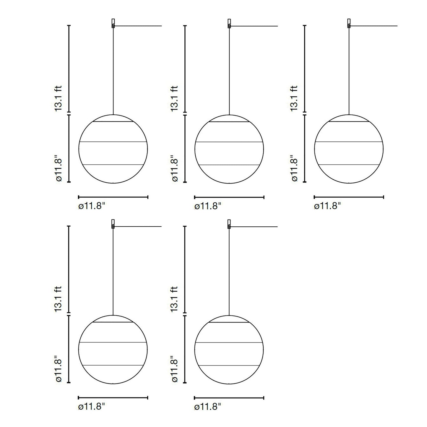 Dipping LED 24V Cluster Pendant Light