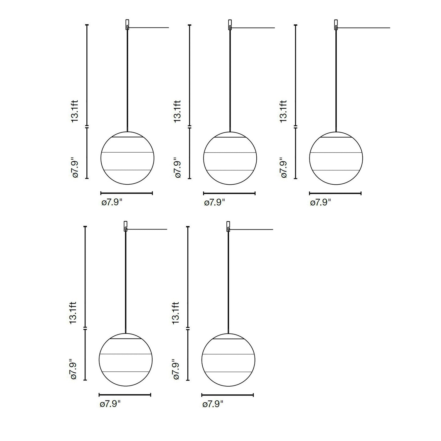 Dipping LED 24V Cluster Pendant Light