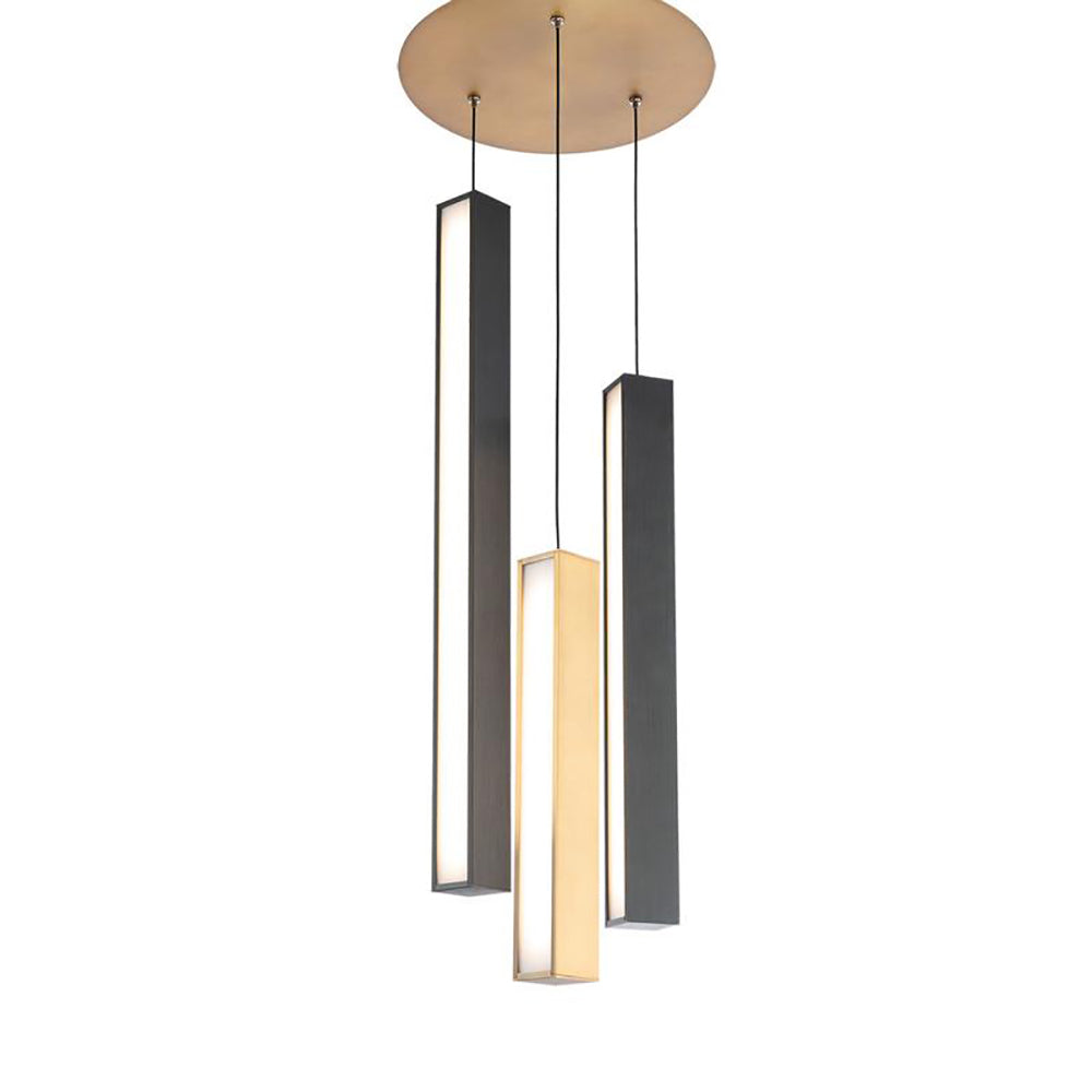 Chaos LED Round Multi Light Pendant Light