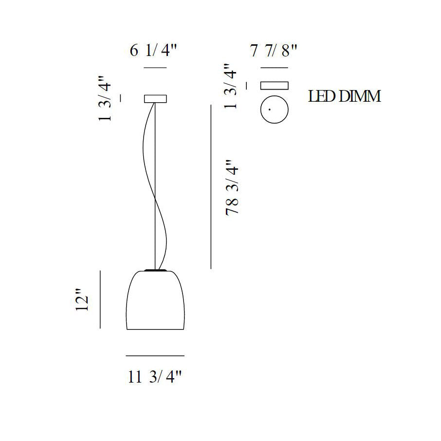 Notte Metal Suspension Light