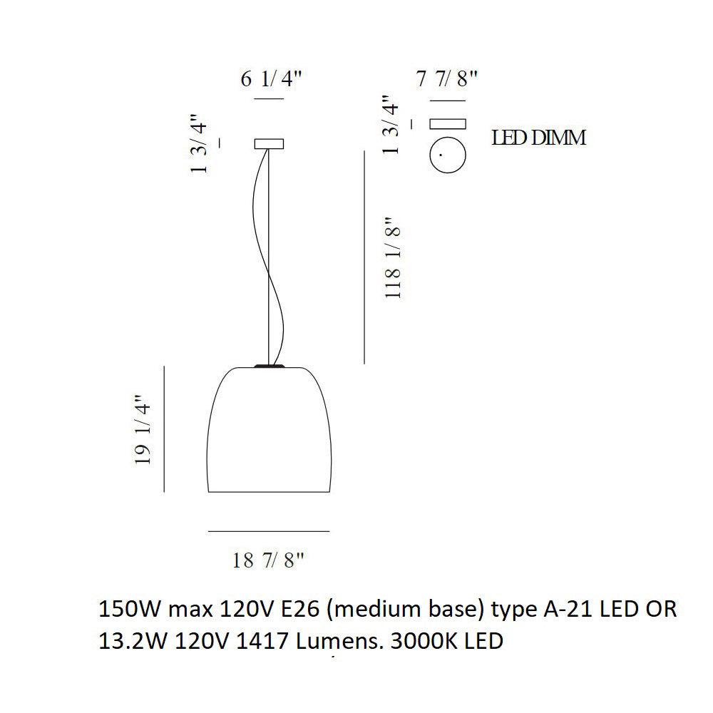 Notte Suspension Light