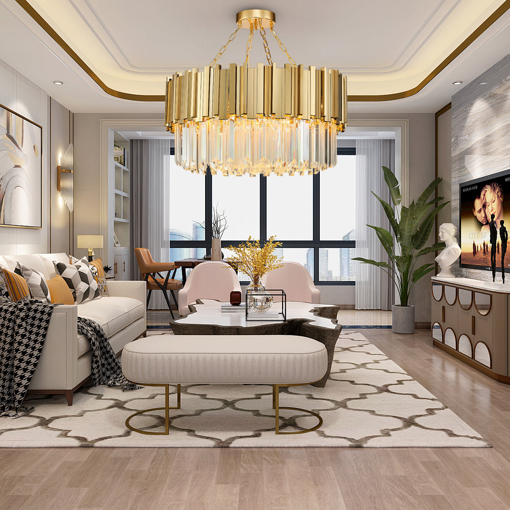 HALLIE Gold Chandelier
