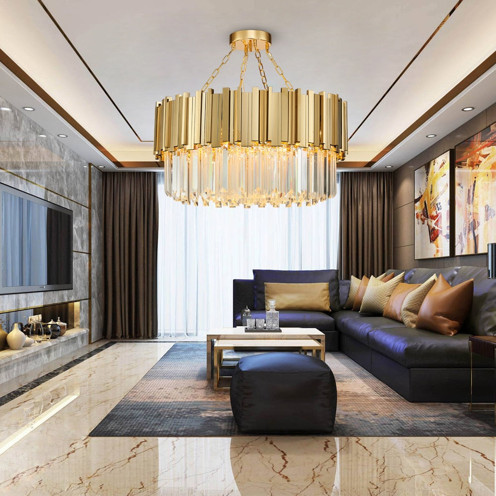 HALLIE Gold Chandelier