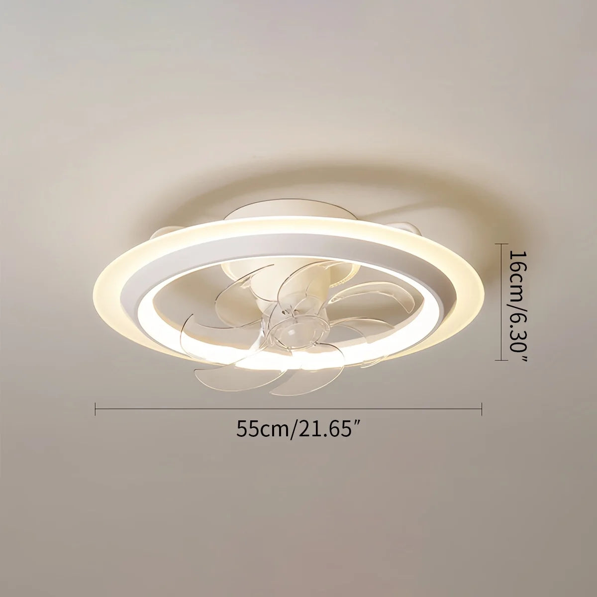 Creative 360° Rotating Ceiling Fan with Integrated LED Light