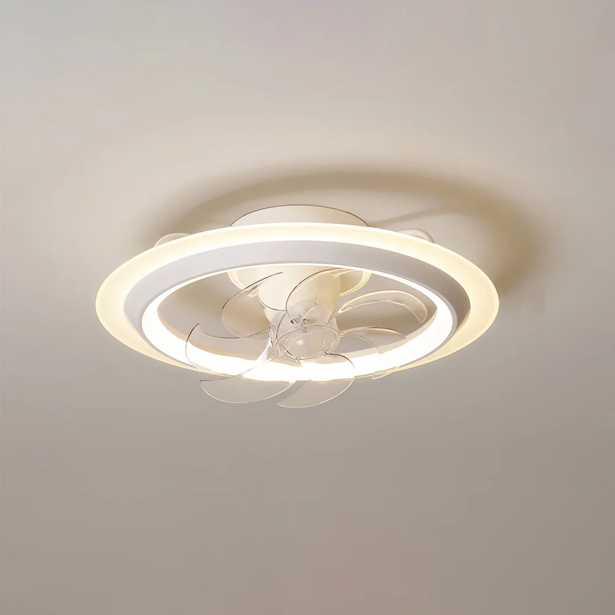 Creative 360° Rotating Ceiling Fan with Integrated LED Light