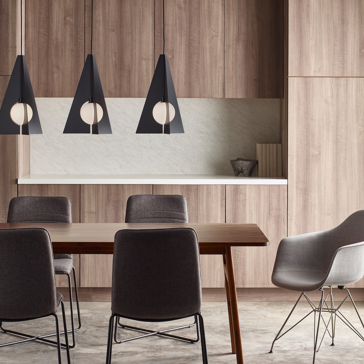 Mini Orbel Pyramid Pendant Light