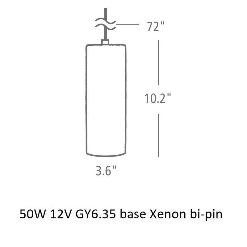 Mini Rock Candy Cylinder Low Voltage Pendant Light