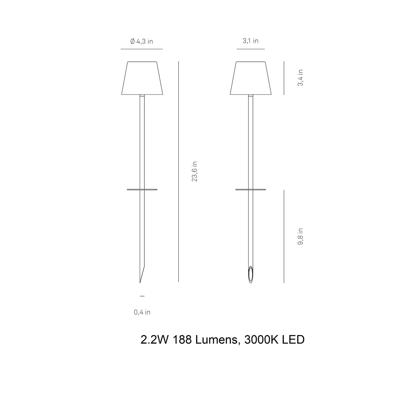 Poldina USB Peg Lamp