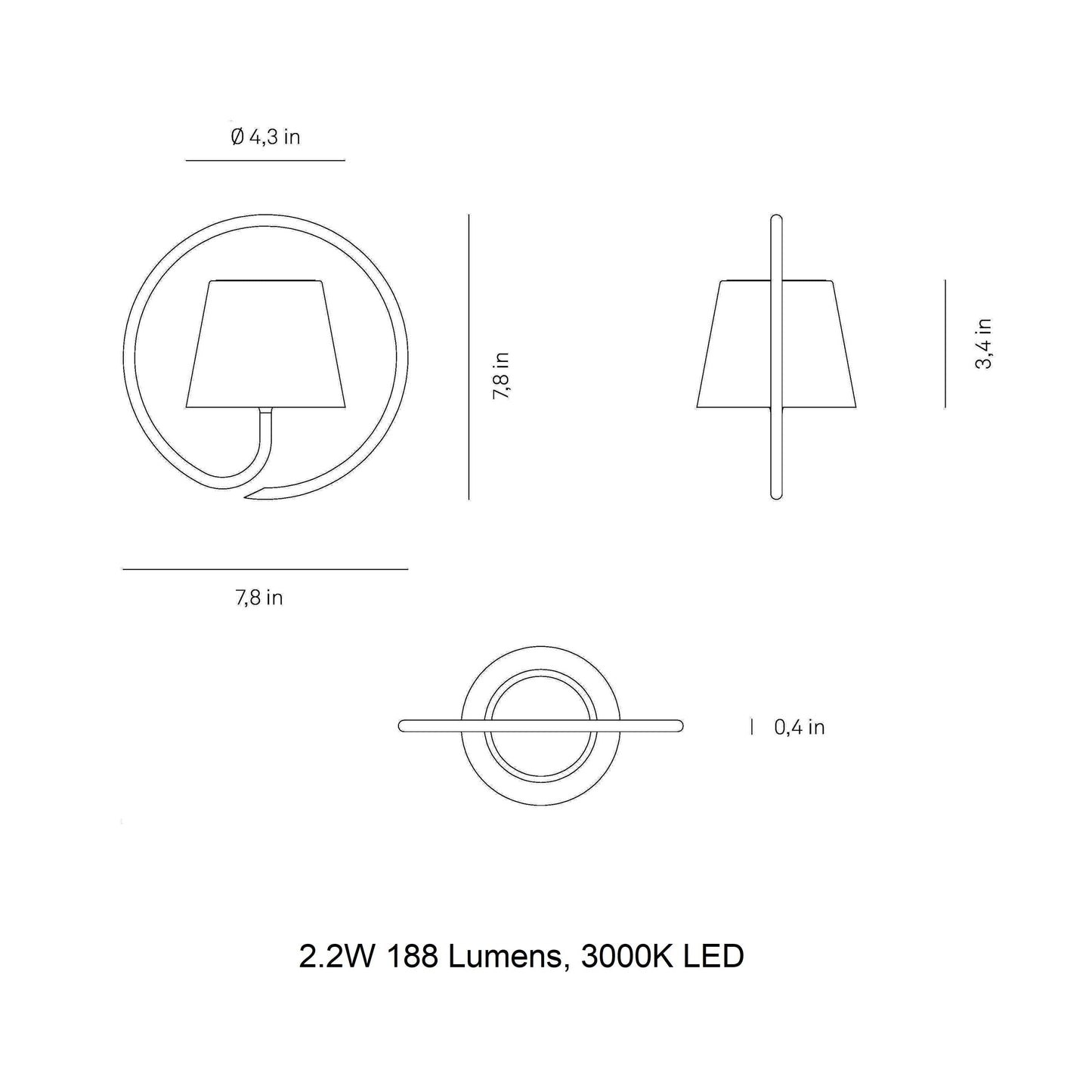 Poldina USB Suspension Light