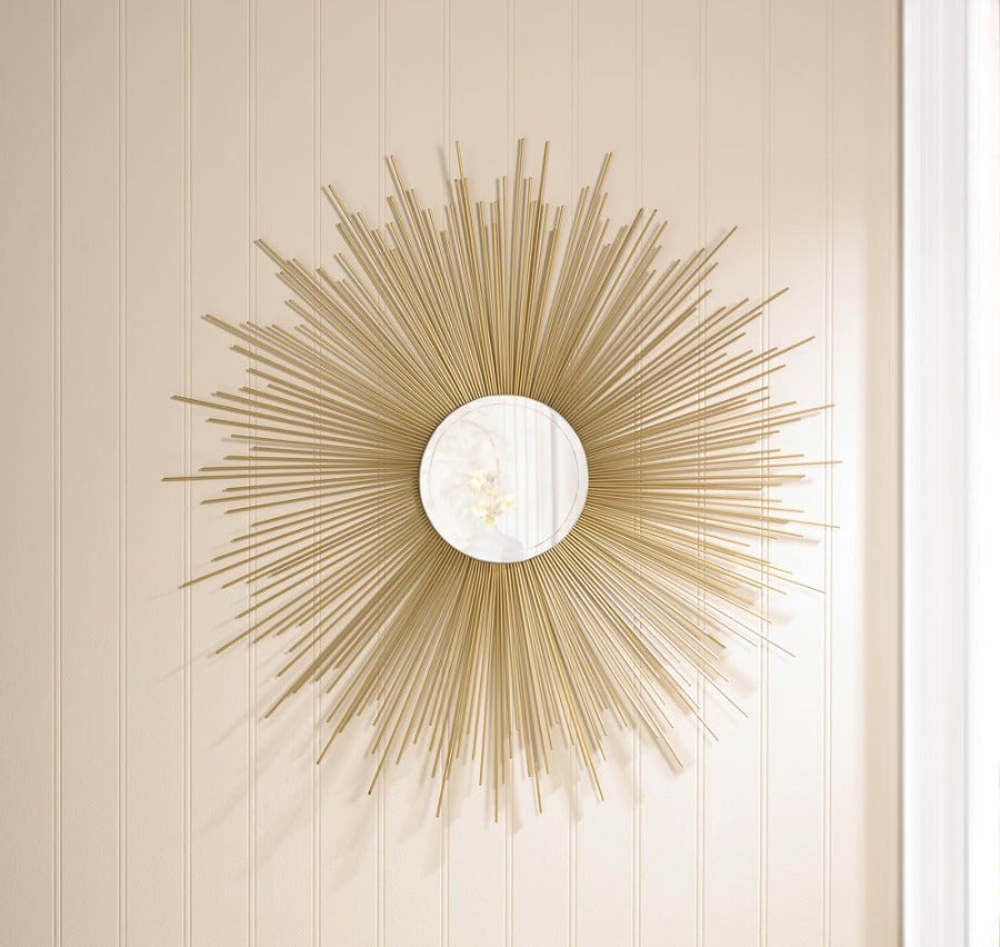 Golden Rays Sunburst Mirror - Novus Decor Wall Decor