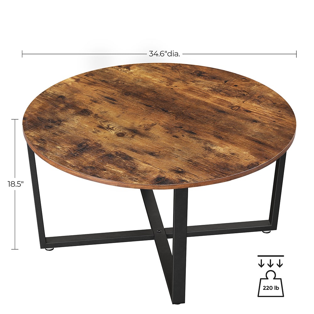 Industrial Round Coffee Table