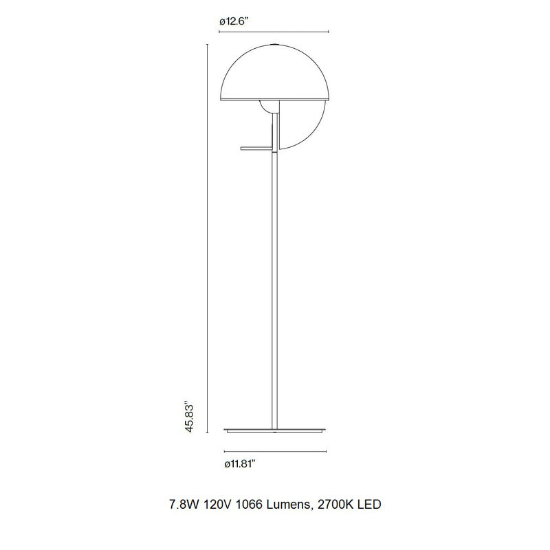 Theia P - Dimmable LED Floor Lamp