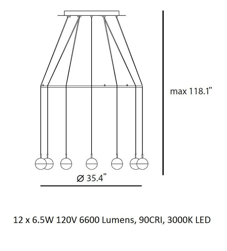 Dora 12 Pendant Light