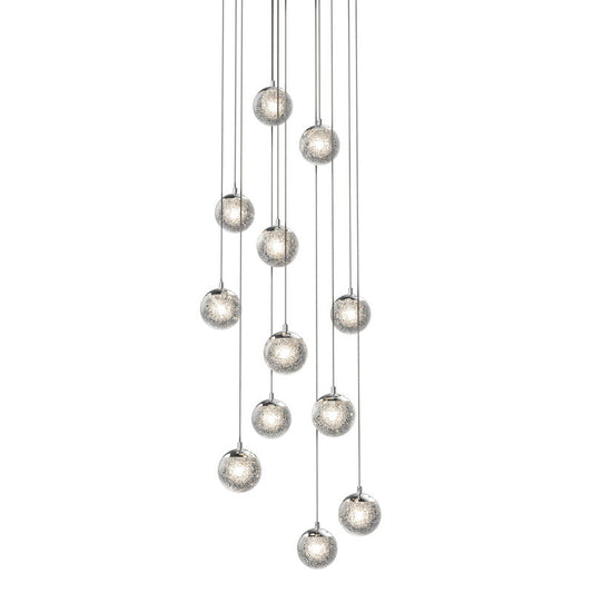 Champagne Bubbles 12-Light Round LED Pendant Light