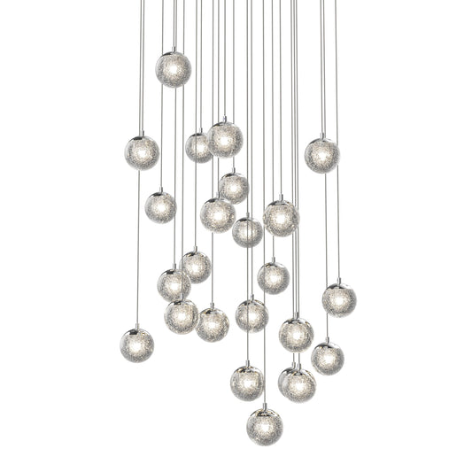 Champagne Bubbles 24-Light Round LED Pendant Light