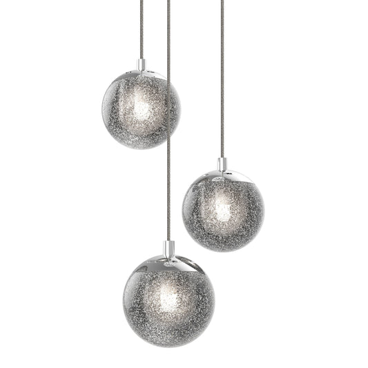 Champagne Bubbles Three Light Multi Pendant Light