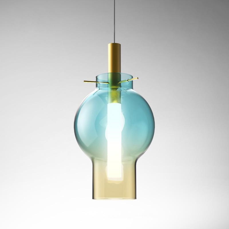 Lia Color Glass Pendant Light 