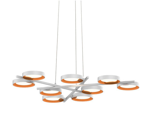 Light Guide Ring Nine Light Pendant Light