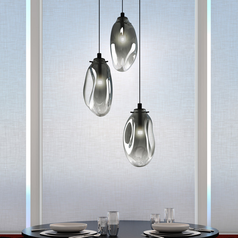 Liquid Three Light Multi Pendant Light