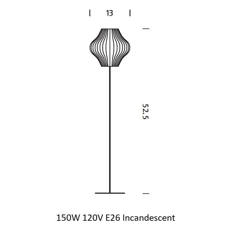 Nelson Pear Floor Lamp