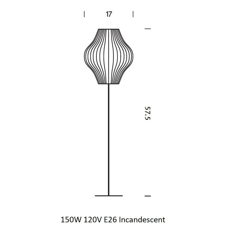 Nelson Pear Floor Lamp